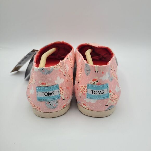 NEW Toms Pink Blossom Over The Moon Cow Print Alpargatas NWT - Picture 4 of 5